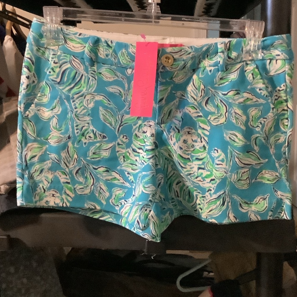 Lilly Pulitzer‎ Turquoise Oasis Knit Shorts, Callahan